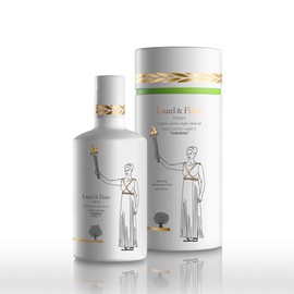 Laurel & Flame Fresh - Extra Virgin Olive Oil - "Best Greek Olive Oil" Award - Cold Pressed - Polyphenol Rich (1,212 MG/KG) - USDA-Organic - 90X Hydroxytyrosol Polyphenols - Early Harvest - Single Origin - Rare Local Olive Variety - 500 ml (16.9 fl oz)