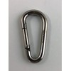 4 Pieces Stainless Steel 316 Spring Hook Oblong No Eye