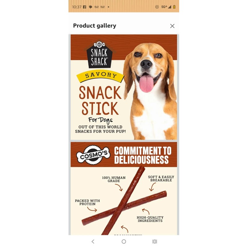 Cosmo's Snack Shack Pet Treats-Savory Snack Stick-Case (24 Ct) SALE