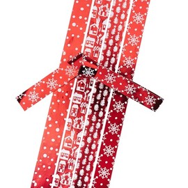 Gebrüder Bertels Froebel Stars, Paper Strips Red/White Foil Print, 24 Strips, 15 mm x 450 mm