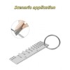 luvilly3PCS Metal Plate Thickness Gauge, Thickness Gauges Coating Size Detection