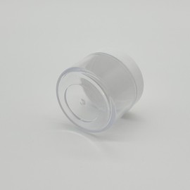 Cosmetic Empty Bottle White Cap Cream Container 20g 15ea