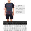 Bresdk Men's Two-Piece Pyjamas, Short Summer Sleepwear, Gifts for Men,