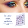 5pcs Colorful Eyelashes Dramatic Gradient Color False Eyelashes Fluffy 3D
