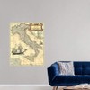 Italy Map Wall Decal, Map Artwork