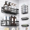 EUDELE Adhesive Shower Caddy, 5 Pack Rustproof Stainless Steel Bath
