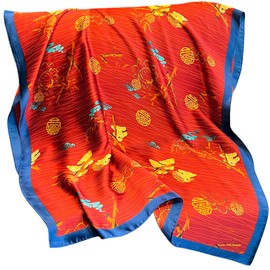 FAIRYGATE Silk Scarves Women's Lightweight Silk Scarf Faux Silk Scarf Scarf Gift Women, D43034