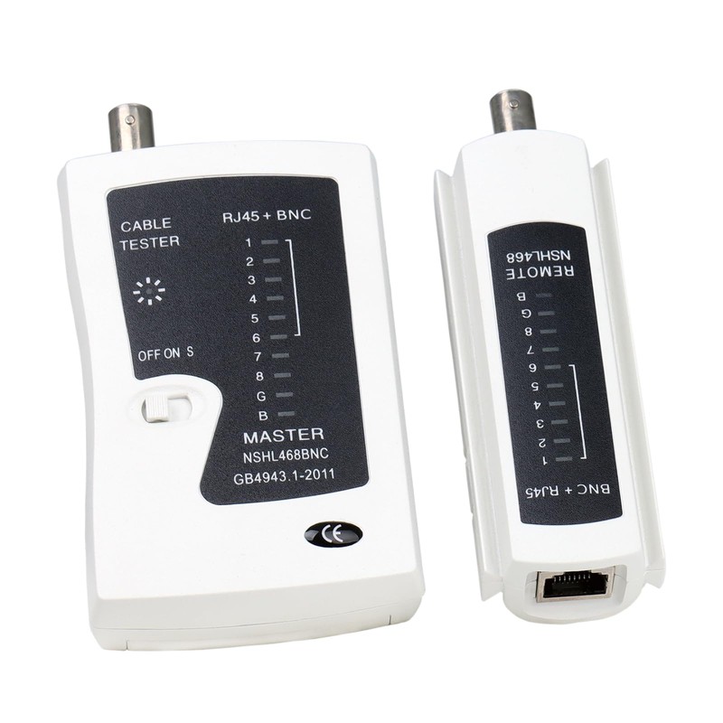 Coaxial Coax Cable Tester Portable BNC RJ59 RJ45 cat5 cat5e