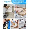eSynic Digitaler Winkelmesser Neigungsmesser Laser Wasserwaage 4-seitigem Magnetwinkelmesser, 4 *