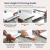 DIYHD 34X80in Accordion Door, White Double-Layer PVC Folding Interior Door