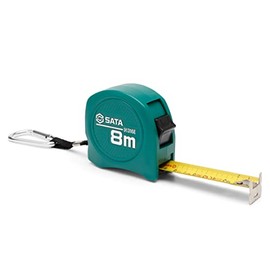 SATA ST91316E Tape Measure Metric Scale 8mx25mm with Nylon-coated Blade Provides Extended Product Life and Glare Reduction