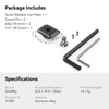 SMALLRIG Quick Release Plate with 1/4" Screw, HawkLock Quick Release