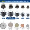 Nkiy Quen 2 Pcs ABS 10 in 1 Faucet Aerators