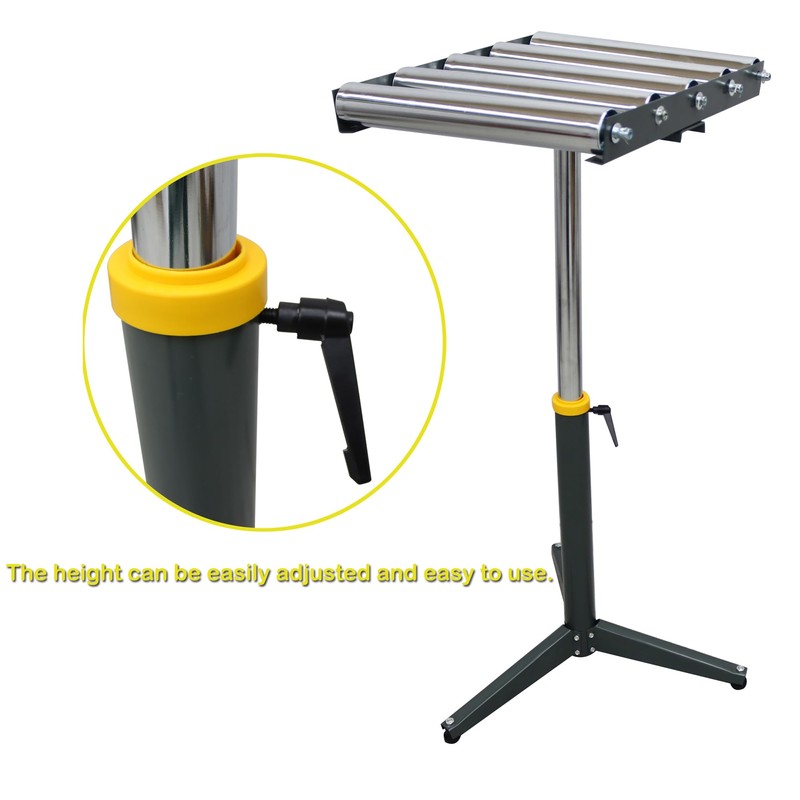 HQHAOTWU 5 Rolls Adjustable Conveyor Roller Table Height Adjustable Heavy-Duty