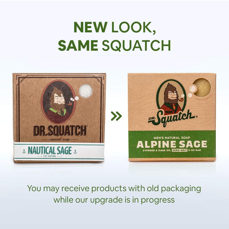 Dr. Squatch All Natural Bar Soap for Men with Zero