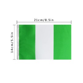 Nigeria Nigerian String Banner Flag,5.5 x 8.2 Inch String Banner,Indoor and Outdoor Party Decorations,16 ft 20 Mini Flags.