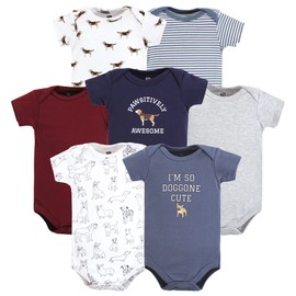 Hudson Baby Unisex Baby Cotton Bodysuits, Boy Dogs, 18-24 Months