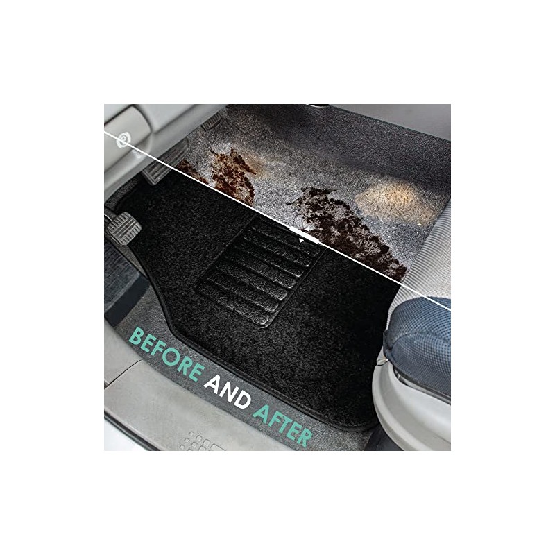 FH Group Tapete de Piso con Almohadilla para talón, Negro