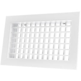 Repa Market 10 x 6 Inch (Duct Opening) Grille for Square/Rectangular Flat Duct - Louvered Aluminium Cover with Adjustable Blades - Air Intake/Exhaust Register for HVAC Pipe, Heater Ventilation