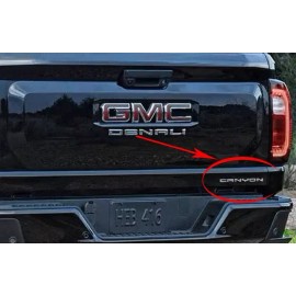 GMC 1PC Gloss Black Rear Tailgate Canyon Letter Emblem Fit 2023+ Canyon DENALI