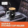 WINSA Glass Tumbler with Straw and Lid, 40 oz, Black