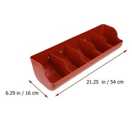 GANAZONO Pig Feed Trough Pig Fence Feeder Goat Feeder Cow Food Dispenser Farm Chicken Feeder Piglet Automatic Chicken Waterer Thicken Plastic Pig Trough Guinea Pig pp Water Container