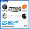 KarSpareHub Headlights Assembly with Bulbs for 2000-2005 Chevy Impala Headlamp
