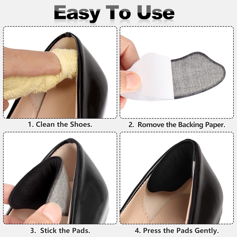 AIQINHU Unisex Heel Pads for Shoes That are Too Big,