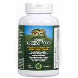 Garden Greens Essential Greens 3000 Veggie Caps, 120 ct