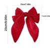 Golden Apple 3 Pcs Rhinestone Big Bow Hair Clips Glitter