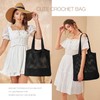 KPX Crochet Tote, Beach Mesh Knitted Shoulder Bag - Large