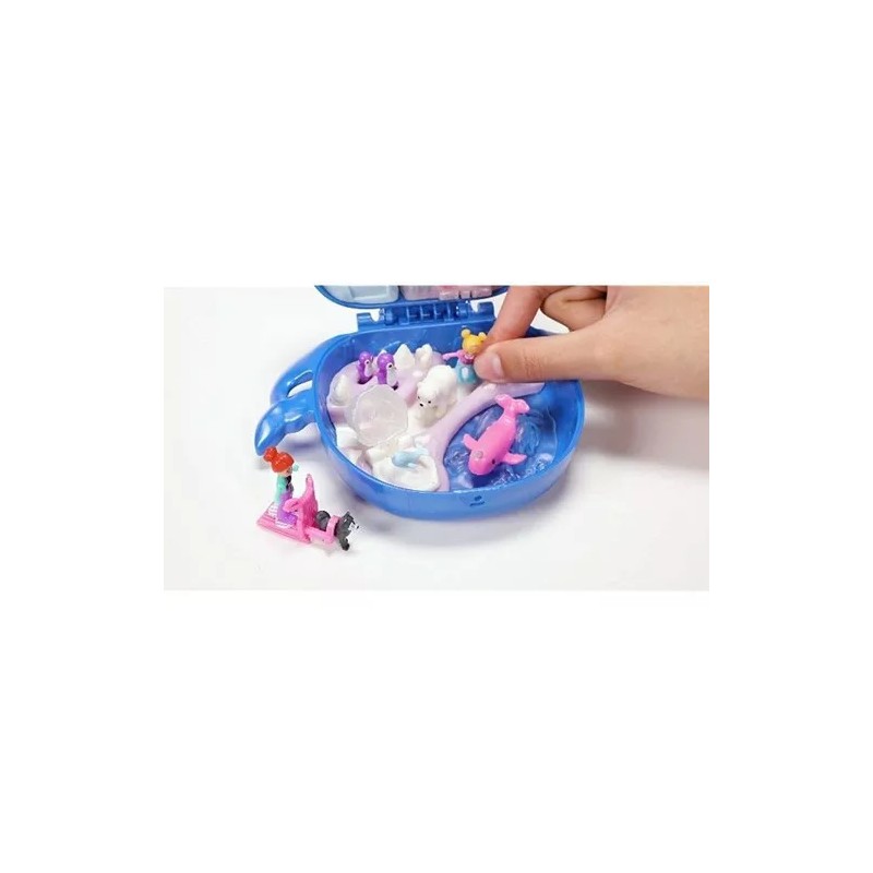 Polly Pocket Estuche Ballena Freezin Fun Narwhall