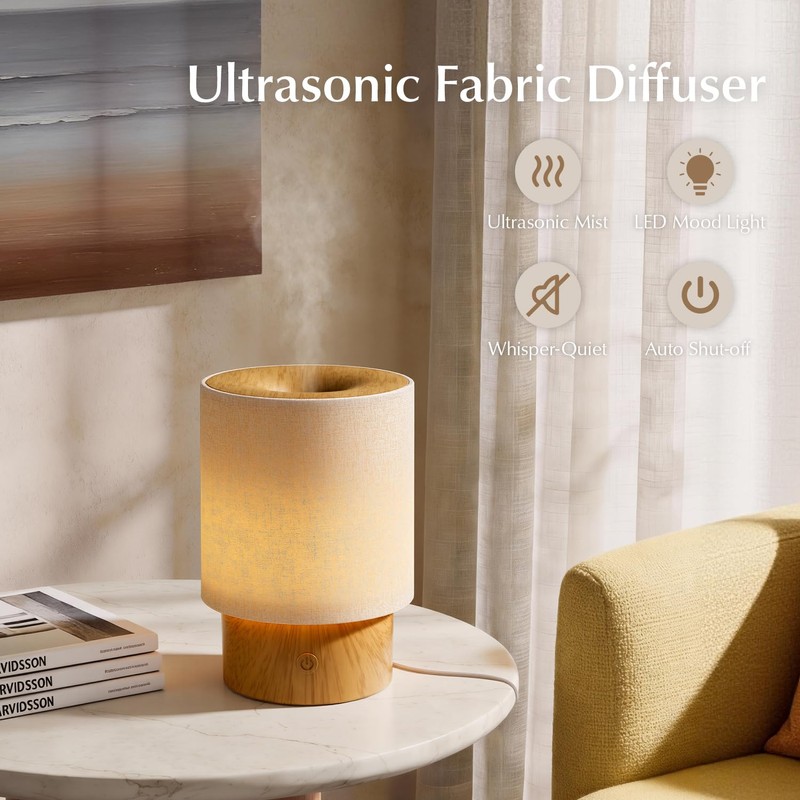 ARVIDSSON Essential Oil Diffuser with Fabric Cover, 100ml Aromatherapy Diffuser