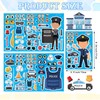Qpout 24 Sheets Police Stickers and 10 Sheets Police Tattoo