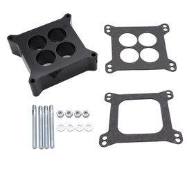 YUCHENSHLP 2" Ported Phenolic Carburetor Spacer Fits Holley Chevy Ford 4BBL SBC BBC BB SB