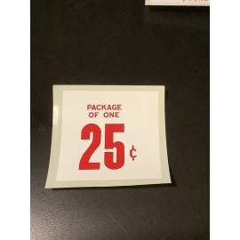 Vintage Water Transfer Vending Machine Decal -  ~ 25 Cents Package Of One.