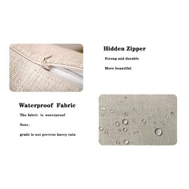 KUNQIAN Landscape Lavender Cushion Covers Purple Throw Pillow Cover Set of 4 18x18 inch Outdoor Waterproof Home Decorative for Patio Furniture Bench Couch Decor 45x45cm