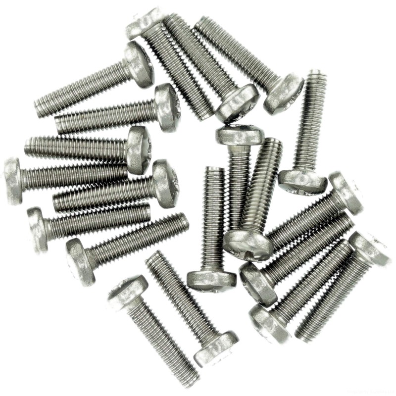 M2.5 (2.5mm x 4mm) Pozi Pan Thread Rolling Screw -