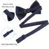 WELROG Classic Tied Bow Tie Kids & Men'Formal Solid Tuxedo