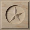 Ekena Millwork ROS04X04AUAL Austin Star Rosette, 4 1/4"W x 4