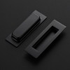 JOY DECOR 2 Pack Pocket Door Handles, 4.72" Rectangular Recessed