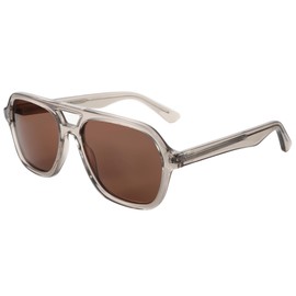 ZENOTTIC Trendy Polarized Women Sunglasses: Retro Oversized Shades for Ladies - Square Men Sun Glasses with UV400 Protection Crystal Brown