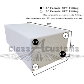 Class A Customs | RV Fresh and Gray Water Tank | Combo Pack (10 Gallon & 16 Gallon) | RV Water Holding Tanks