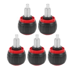 5PCS Pull Pin Spring Knob Iron Plastic Universal Exercise Bike Adjustment Knob Replacement Parts for Fitness Equipment Exercise Machines Black and Red