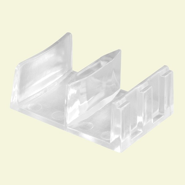 Prime-Line Products 192971 Shower Door Bottom Guide Assembly,(Pack of 2),Clear