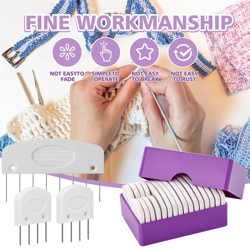 20Pcs Knit Blocking Pins Kit, Knit Blocking Combs, Knit Blockers