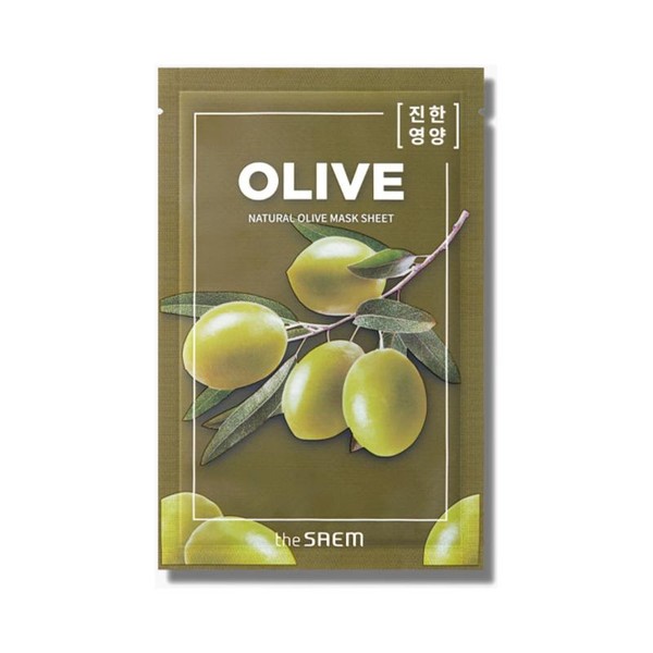[THE SAEM] Natural Face Sheet Mask Skincare - Color: Olive