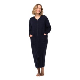 Ulla Popken Women's Bathrobe, midnight blue
