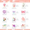 HIFOT Clip Earrings for Girls 12 Pairs Cute Unicorn Clip