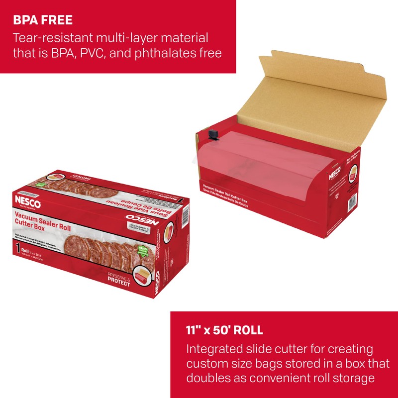Nesco Vacuum Sealer Cutter Box with 50' of Heavy Duty